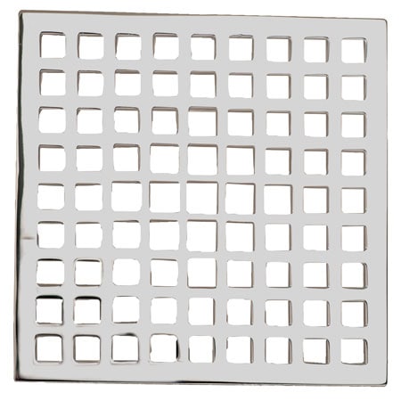 Newport Brass 6" Square Shower Drain in Polished Chrome 233-601-26